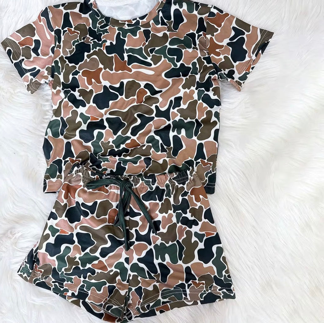 CAMO SHORT SET