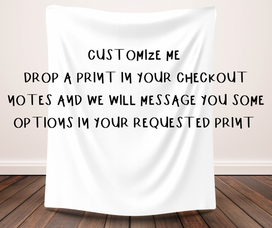 CUSTOM PLUSH BLANKET