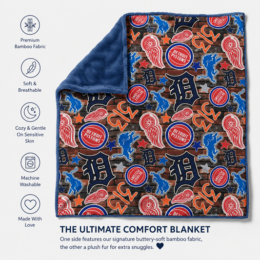 50x70 plush backed bamboo blanket